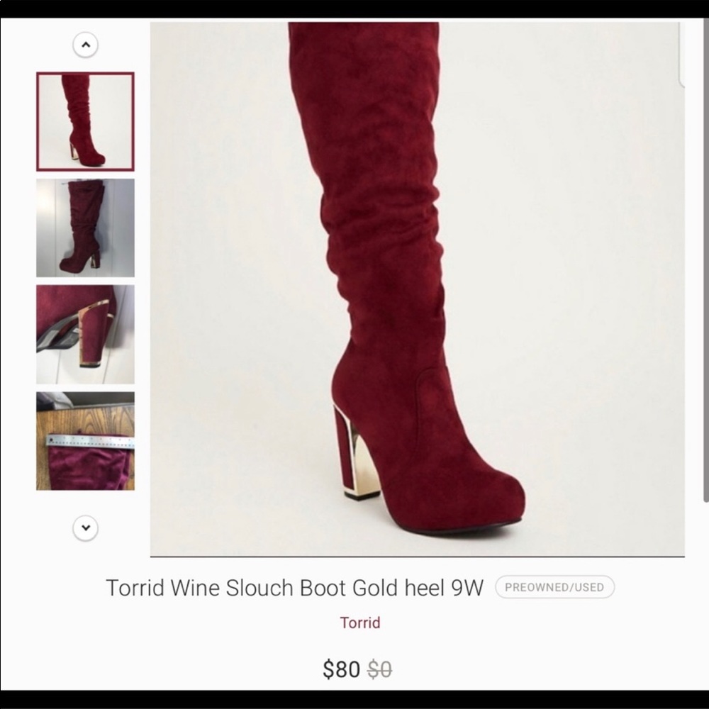 Brand new red boots